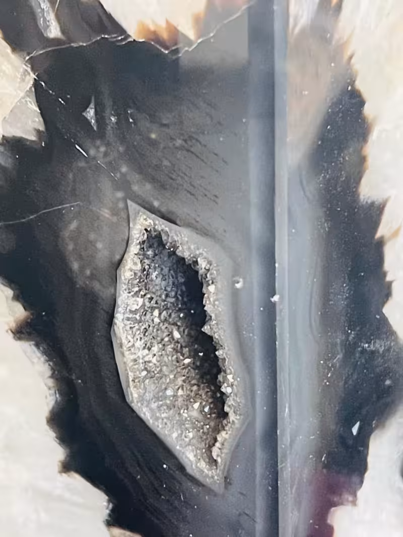 Serre-livres agate noir et or